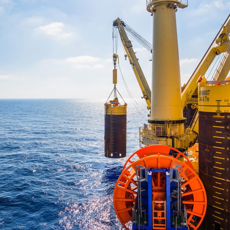 Karish FPSO mooring installation, karish fpso, offshore projects, subsea